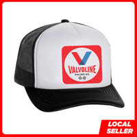 Động cơ thời trang Valvoline Oil 2025 Trucker Cap Topi Lelaki Snapback