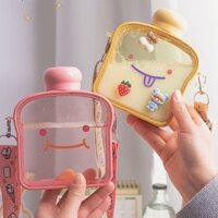 [Dòng cốc] [Bộ sưu tập người 3589] Cốc nước bánh mì biểu cảm nhỏ dễ thương cho bé gái Cốc nước uống trực tiếp cầm tay không có dây đeo bằng nhựa nhỏ có giá trị cao