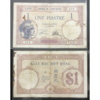 ĐÔNG DƯƠNG 1 ĐỒNG MŨ SẮT 1927
