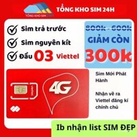 [Đồng giá 300k] Sim số đẹp Viettel Đuôi Thần Tài 79, Ông Địa 78, Đầu 03 Đẹp [DKCC + Esim tại VT]