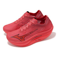 Đóng gói cao cấp Giày chạy Mizuno Racing Wave Rebellion Pro 2 mới màu đỏ đen Drive cho nam U1GD2417-02 NV30