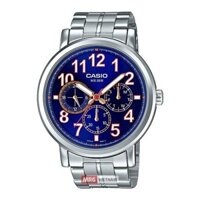 Đồng hồ 6 kim Casio Nam (mặt xanh) MTP-E309D-2BVDF