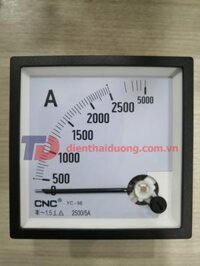 Đồng hồ Ampe 2500/5A, size: 96x96 ( YC-96 )