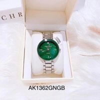 Đồng Hồ Anne Klein AK1362GNGB - mặt lá cây xanh thắm, dây kim loại tươi sáng