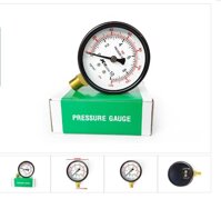 Đồng hồ áp suất khí nén loại 10kg / ĐỒNG HỒ ĐO ÁP SUẤT MÁY NÉN KHÍ KHÔNG DẦU PHI 63MM