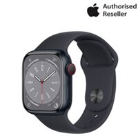 Đồng hồ Apple Watch Series 8 GPS + Cellular 45mm Graphite Stainless Steel Case with Midnight Sport Band - Regular - (A2775) -194253183471 (MNKU3)