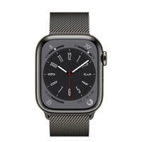 Đồng hồ Apple Watch Series 8 GPS + Cellular 41mm Graphite Stainless Steel Case with Graphite Milanese Loop - (A2773) -194253180234 (MNJM3)