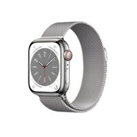 Đồng hồ Apple Watch Series 8 GPS + Cellular 41mm Gold Stainless Steel Case with Gold Milanese Loop - (A2773) -194253179535 (MNJF3)