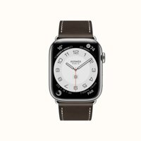 Đồng hồ Apple Watch Series 8 case &amp; Band Apple Watch Hermès Single Tour 41 mm Deployment Buckle (Ebene Barenia calfskin)