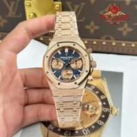 Đồng Hồ Audemars Piguet Royal Oak Chronograph 26239OR Frosted Rose Gold Mặt Xanh Dương Replica 1:1 APS 41mm