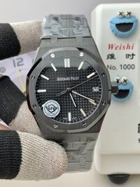 Đồng Hồ Audemars Piguet Royal Oak 15500 Vỏ Gốm Đen Mặt Đen Replica 1:1 APSF 41mm
