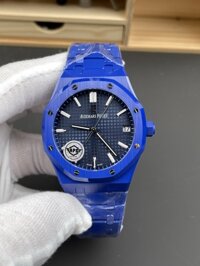 Đồng Hồ Audemars Piguet Royal Oak 15500 Vỏ Gốm Xanh Mặt Xanh Dương Replica 1:1 APSF 41mm