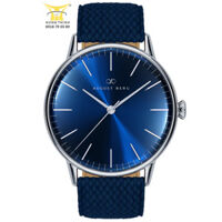 ĐỒNG HỒ AUGUST BERG NAM 10240E05VBL SERENITY DEEP BLUE – DÂY PERLON – KÍNH SAPPHIRE – 5ATM – 40MM