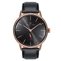ĐỒNG HỒ AUGUST BERG NAM SERENITY NOIR – 10140B01LBK – DÂY DA Ý – SAPPHIRE – 5ATM – 40MM