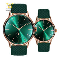 ĐỒNG HỒ AUGUST BERG SERENITY GREENHILL CẶP ĐÔI DÂY PERLON KÍNH SAPPHIRE 10140A11VGN VÀ 10232A11VGN