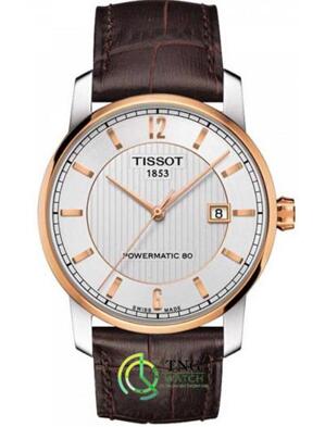 Đồng hồ Tissot Titanium Automatic Powermatic 80 vàng hồng T087.407.56.037.00