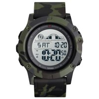 Đồng hồ bấm giờ không thấm nước Báo thức ngày hiển thị trong tuần SKMEI 1476 Man Digital -Màu Ngụy trang xanh đậm