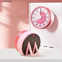 Đồng hồ bấm giờ trực quan NBANLIKE, Đồng hồ bấm giờ 60 phút Đồng hồ báo thức Hẹn giờ cơ học, Dễ thương có chân đế Đồng hồ đếm ngược tự kỷ luật Làm bánh trong lớp học