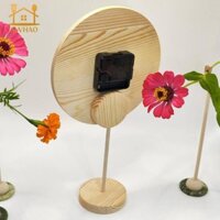 Đồng hồ bàn bằng gỗ Đồng hồ để bàn Bộ sưu tập thực tế Nhà hiện đại yên tĩnh cho trang trí phòng học