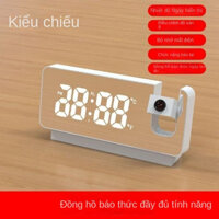 Đồng hồ báo thức chiếu toàn chức năng Thông minh Phong cách mới Sáng tạo Đồng hồ dạ quang Phòng ngủ Màn hình lớn Đồng hồ treo tường chiếu kỹ thuật số trần