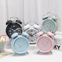 Đồng hồ báo thức Chuông đôi DH1 size lớn, Đồng Hồ báo thức Pastel để bàn, trang trí
