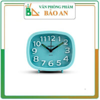 Đồng hồ báo thức dạ quang Deli - Trắng/ Xanh dương - 8800 - Deli-VKiều Anh shop