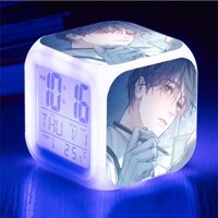 Đồng hồ báo thức để bàn CÂY NẤM NHỎ A little mushroom BL boylove chibi đèn LED đổi màu tiện lợi