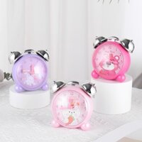 Đồng hồ báo thức để bàn CHUÔNG BẠC MẶT LỒI, đồng hồ báo thức chuông đôi to nhân vật hoạt hình đáng yêu