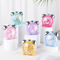Đồng hồ báo thức để bàn CHUÔNG BẠC MẶT LỒI, đồng hồ báo thức chuông đôi to nhân vật hoạt hình đáng yêu