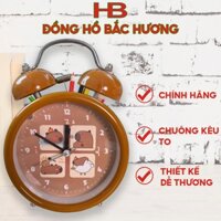 Đồng hồ báo thức để bàn họa tiết nhân vật hoạt hình Capybara