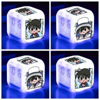 Đồng hồ báo thức để bàn in hình CONAN KAITO KID Thám tử lừng danh anime chibi LED đổi màu