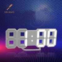Đồng hồ báo thức điện tử kỹ thuật số RRLNMD có thể treo tường bằng đồng hồ kỹ thuật số 3D phát sáng thông minh MỚI