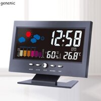 Đồng hồ báo thức điện tử GENENICIAL Màn hình màu Văn phòng sáng tạo