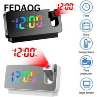 Đồng hồ báo thức FEDAOG Chiếu Đồng hồ để bàn điện tử Hẹn giờ hiển thị