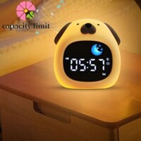 Đồng hồ báo thức GIỚI HẠN NĂNG LƯỢNG, Đồng hồ tập ngủ có thể điều chỉnh ánh sáng dễ thương, Đèn ngủ trẻ em Trang trí nội thất Đồ trang trí nhỏ Hình động vật Đèn ngủ cảm ứng Phòng ngủ