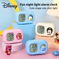 Đồng hồ báo thức không dây Disney Đèn ngủ LED Đèn nền vui nhộn Đồng hồ silicon quà tặng trẻ em Đồng hồ báo thức