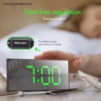 Đồng hồ báo thức kỹ thuật số ST Đồng hồ kỹ thuật số LED có thể điều chỉnh độ sáng cong cho phòng ngủ trẻ em ST