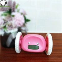 Đồng hồ báo thức lắc di chuyển FLASHSYNC, Đồng hồ bánh xe chạy bộ độc đáo im lặng, Đồng hồ báo thức lười biếng ma thuật 4 màu Trẻ em