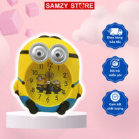 Đồng hồ báo thức minion, đồng hồ trang trí decor góc học tập để bàn làm việc giúp quản lý thời gian