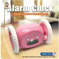 Đồng hồ báo thức TIEZI Moving Whee, Đồng hồ bánh xe chạy bộ ma thuật độc đáo, Đồng hồ báo thức lười biếng im lặng 4 màu Phòng ngủ