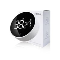 Đồng Hồ Báo Thức Xiaomi Youpin NK5260 Màn Hình Điện Tử LED Dạng Xoay Có Thể Hẹn GiờĐiều Chỉnh Độ Sáng Hàng nhập khẩu Hàng nhập khẩu - Gói Miiiw