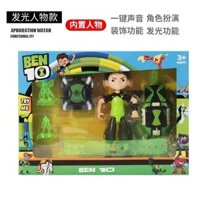 Đồng hồ biến hình của Tian Xiaoban ben10 Đồng hồ Hacker tuổi teen Đồ chơi trẻ em Đèn âm thanh Chiếu Bộ chính hãng20250321