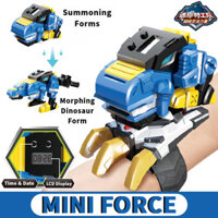 Đồng hồ biến hình điện tử cho trẻ em Đội Đặc vụ Mini chính hãng đồ chơi Kim Cương Triệu hồi biến hình khủng long đồng hồ sức mạnh