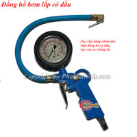 Đồng hồ bơm lốp có dầu -  Bơm hơi,khí nén vào sắm,lốp ô tô,xe máy