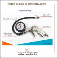 ĐỒNG HỒ BƠM LỐP XE OTO, XE MÁY, VÒI BƠM BÁNH XE Tại Shopconcachep