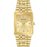 ĐỒNG HỒ BULOVA – QUADRA – NAM – QUARZT (PIN) – ĐÍNH KIM CƯƠNG – 97D120