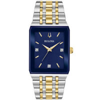 ĐỒNG HỒ BULOVA – QUADRA – NAM – QUARZT (PIN) – ĐÍNH KIM CƯƠNG – 98D154