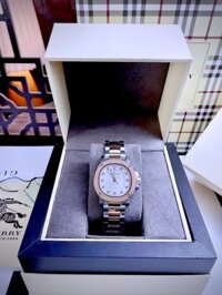 Đồng hồ Burberry The Britain nữ mặt trắng Like auth 34mm