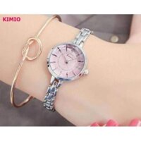 [ĐỒNG HỒ CAO CẤP] Đồng hồ nữ thời trang dây kim loại KIMIO K6129