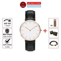 (Đồng hồ cao cấp) Đồng Hồ VV Dây Da Cặp Đôi Nam Nữ Trẻ Trung Năng Động Size Mặt 32-40mm, tặng pin và hộp.